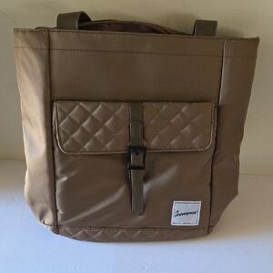 Brown Quilted Men's Bag